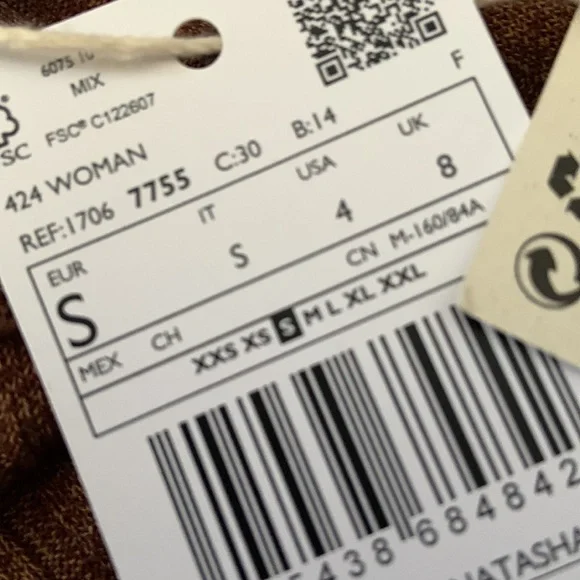 MANGO Natasha Ribbed Dress size 4/S - Picture 9 of 9